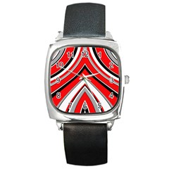 Pattern Square Leather Watch by Siebenhuehner