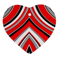 Pattern Heart Ornament (two Sides) by Siebenhuehner