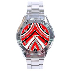 Pattern Stainless Steel Watch by Siebenhuehner