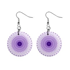 Mandala Mini Button Earrings