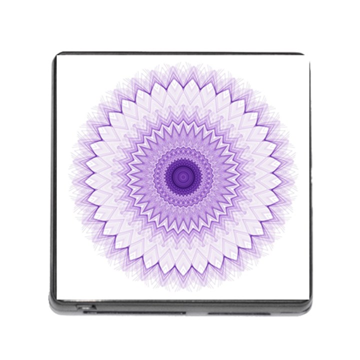 Mandala Memory Card Reader with Storage (Square)