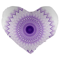 Mandala 19  Premium Heart Shape Cushion