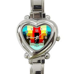 Pattern Heart Italian Charm Watch  by Siebenhuehner