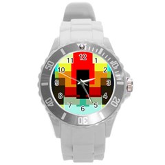 Pattern Plastic Sport Watch (large) by Siebenhuehner