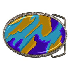 Pattern Belt Buckle (oval) by Siebenhuehner