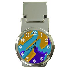 Pattern Money Clip With Watch