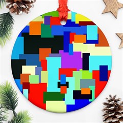 Pattern Round Ornament by Siebenhuehner