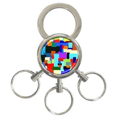 Pattern 3-ring Key Chain by Siebenhuehner