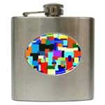 Pattern Hip Flask Front