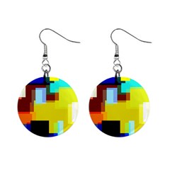 Pattern Mini Button Earrings by Siebenhuehner