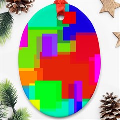 Pattern Oval Ornament