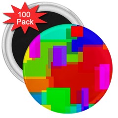 Pattern 3  Button Magnet (100 pack)