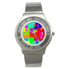 Pattern Stainless Steel Watch (Slim)