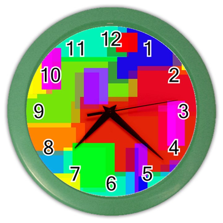 Pattern Wall Clock (Color)