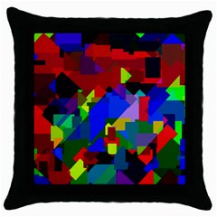 Pattern Black Throw Pillow Case by Siebenhuehner