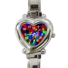 Pattern Heart Italian Charm Watch  by Siebenhuehner