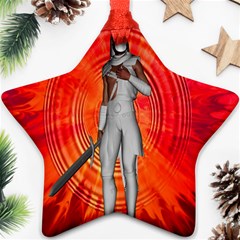 White Knight Star Ornament by icarusismartdesigns