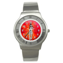 White Knight Stainless Steel Watch (slim) by icarusismartdesigns