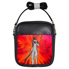 White Knight Girl s Sling Bag by icarusismartdesigns