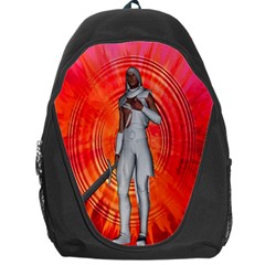 White Knight Backpack Bag by icarusismartdesigns