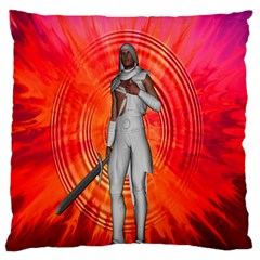 White Knight Standard Flano Cushion Case (two Sides) by icarusismartdesigns