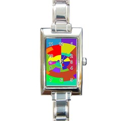 Pattern Rectangular Italian Charm Watch