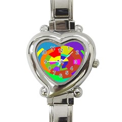 Pattern Heart Italian Charm Watch  by Siebenhuehner