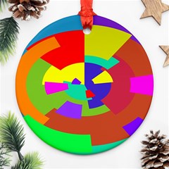 Pattern Round Ornament (two Sides)