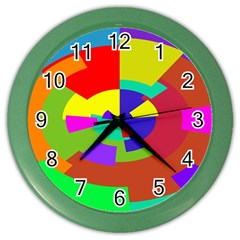 Pattern Wall Clock (color) by Siebenhuehner