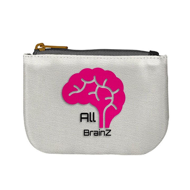 All Brains Leather  Coin Change Purse