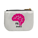 All Brains Leather  Coin Change Purse Back