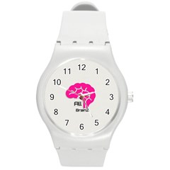 All Brains Leather  Plastic Sport Watch (medium) by OCDesignss