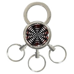 Zombie Apocalypse Warning Sign 3-ring Key Chain by StuffOrSomething