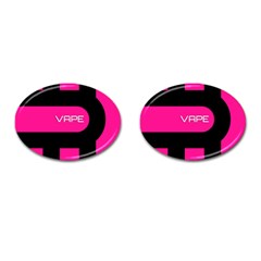 Hot Pink Black Vape  Cufflinks (oval) by OCDesignss