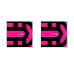 Hot Pink Black Vape  Cufflinks (square) by OCDesignss