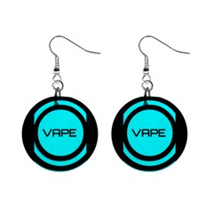 Turquoise Lines Vape   Mini Button Earrings by OCDesignss