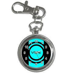 Turquoise Lines Vape   Key Chain Watch by OCDesignss