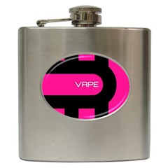 Hot Pink Black Vape  Hip Flask by OCDesignss