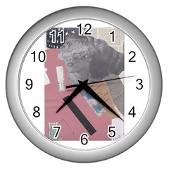 Clarissa On My Mind Wall Clock (silver)