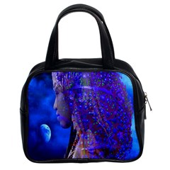 Moon Shadow Classic Handbag (two Sides) by icarusismartdesigns