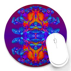 Abstract Reflections 8  Mouse Pad (round) by icarusismartdesigns