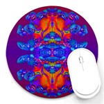 Abstract Reflections 8  Mouse Pad (Round) Front