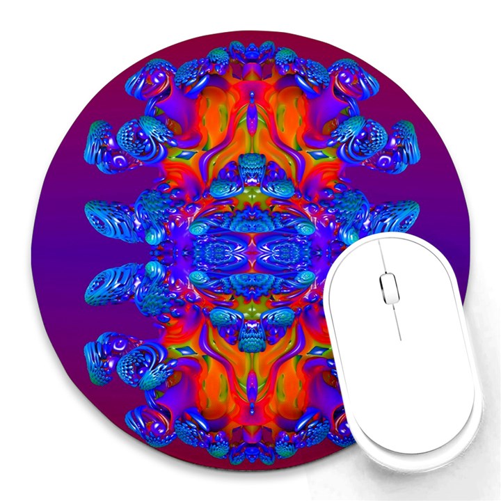 Abstract Reflections 8  Mouse Pad (Round)