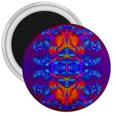 Abstract Reflections 3  Button Magnet by icarusismartdesigns