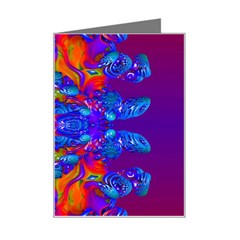 Abstract Reflections Mini Greeting Card by icarusismartdesigns