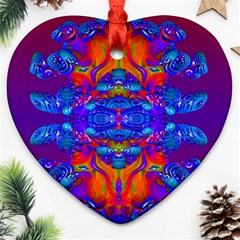 Abstract Reflections Heart Ornament (two Sides) by icarusismartdesigns