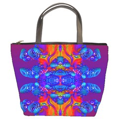 Abstract Reflections Bucket Handbag by icarusismartdesigns