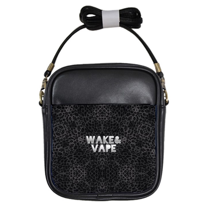 Wake&vape Leopard  Girl s Sling Bag