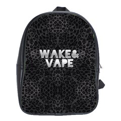 Wake&vape Leopard  School Bag (xl) by OCDesignss