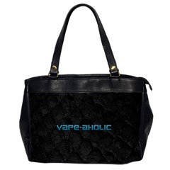 Vape Aholic Turquoise  Oversize Office Handbag (two Sides) by OCDesignss